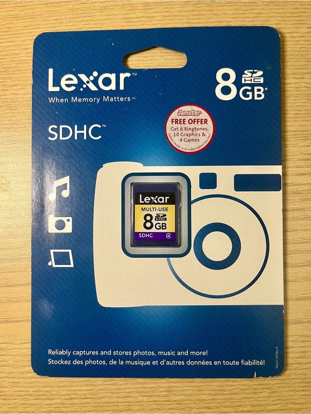 Lexar Multi-Use 8GB SDHC Class 4 Memory Card New Sealed NIP